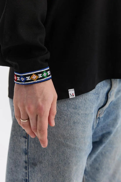 Black Ukrainian Vyshyvanka Shirt for Men with Machine Embroidery | Podilska Design in Cotton Linen Blend | Handmade in Ukraine