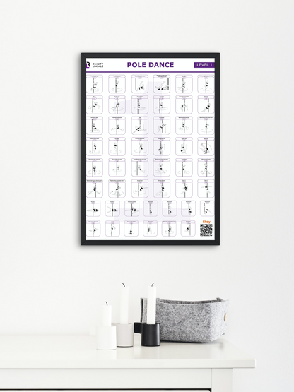 Pole Dance Poster Digital (PDF) - 1 level