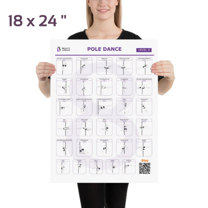 Pole Dance Elements Posters (Printed on the paper) (Плакат)