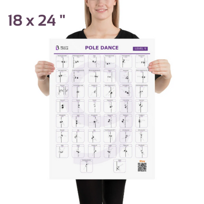 Pole Dance Elements Posters (Printed on the paper) (Плакат)