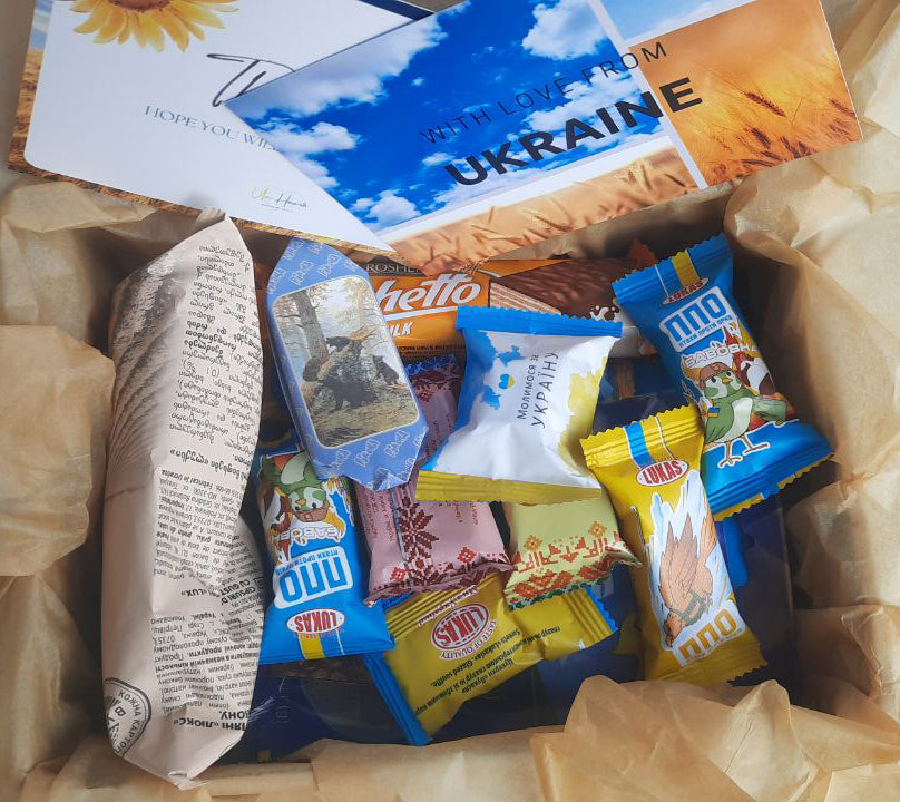 Ukrainian Snacks Box (Style 2). Surprise Box from Ukraine