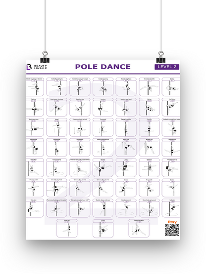 Pole Dance Poster Digital (PDF) - 2 level