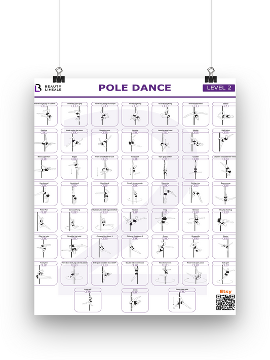 Pole Dance Poster Digital (PDF) - 2 level