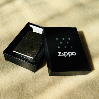 Zippo lighter Bandera smoothie. Ukrainian personalization, limited edition. Made In Ukraine | Ukrainian Souvenir (Запальничка)