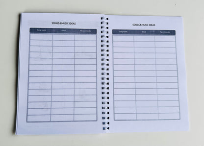 Printable Aerial Hoop Catalog - *.PDF Digital Planner (Каталог полденс)