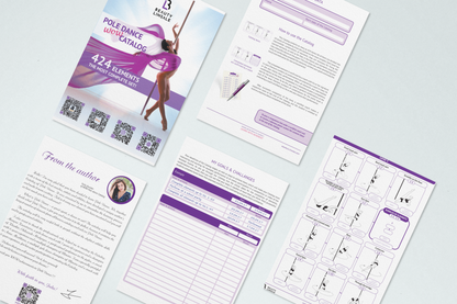 Printable *.PDF Pole Dance WOW Catalog - 424 elements.(Полденс планер) Digital Planner