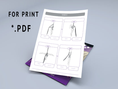 Printable Aerial SILKS Catalog - *.PDF Digital Planner (Каталог полденс)