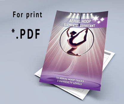 Printable Aerial Hoop Catalog - *.PDF Digital Planner (Каталог полденс)