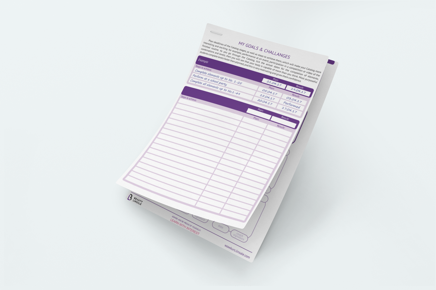 Printable *.PDF Pole Dance WOW Catalog - 424 elements.(Полденс планер) Digital Planner