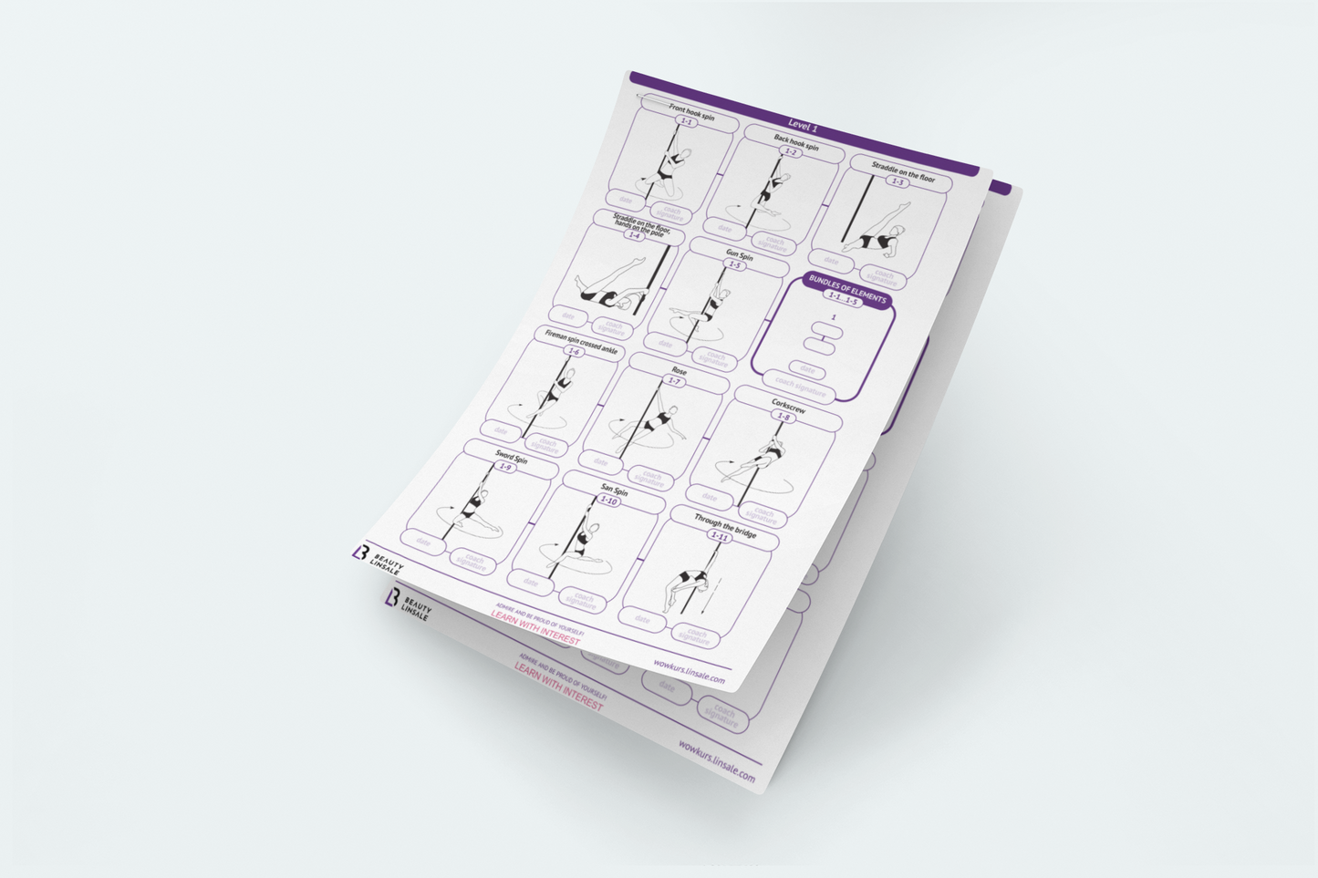 Printable *.PDF Pole Dance WOW Catalog - 424 elements.(Полденс планер) Digital Planner