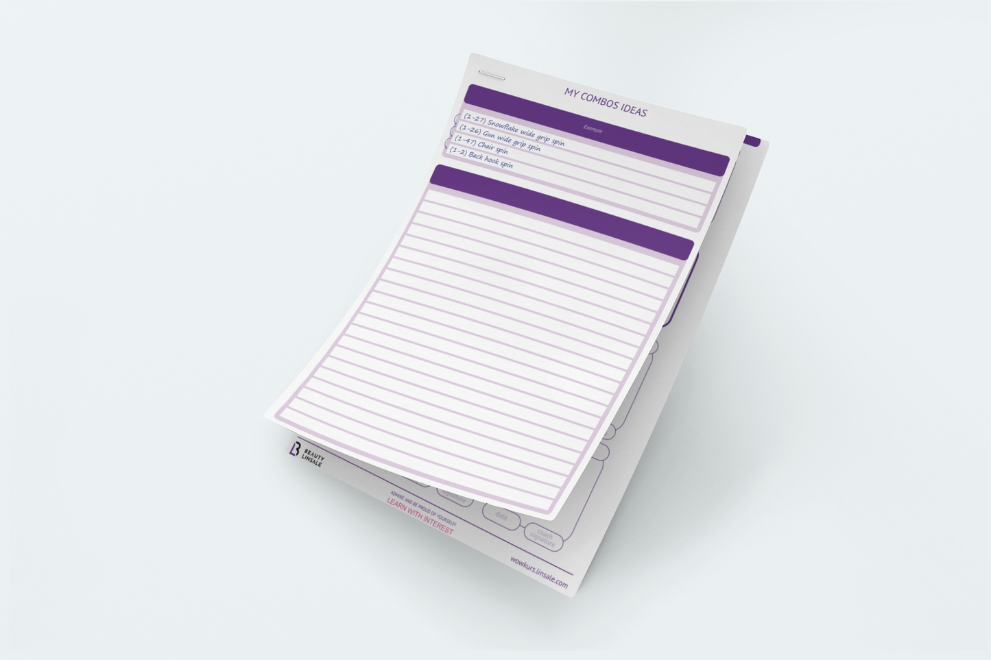 Printable *.PDF Pole Dance WOW Catalog - 424 elements.(Полденс планер) Digital Planner