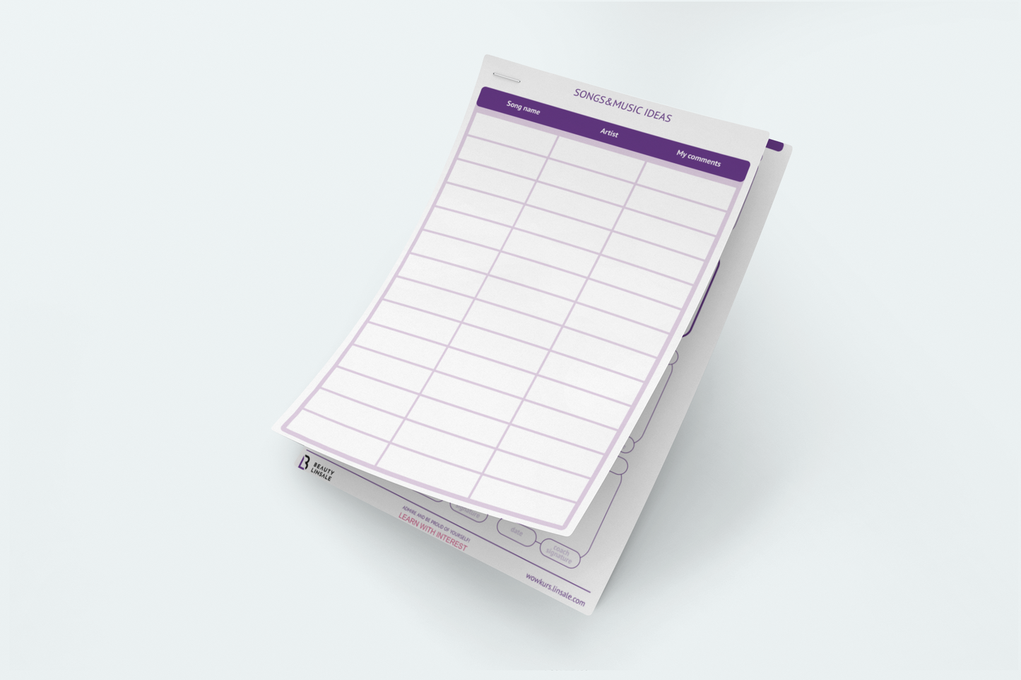 Printable *.PDF Pole Dance WOW Catalog - 424 elements.(Полденс планер) Digital Planner