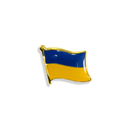 Ukraine Flag Pin Patriotic Clothing Badge Yellow Blue Enamel Style Brooch Accessory for Jacket Backpack Hat Gift Support Ukraine