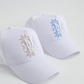 Ukrainian Baseball Hat with Trident Embroidery (White)