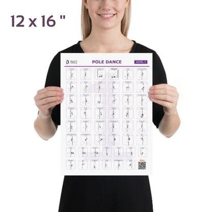 Pole Dance Elements Posters (Printed on the paper) (Плакат)
