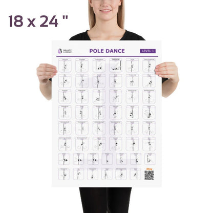 Pole Dance Elements Posters (Printed on the paper) (Плакат)