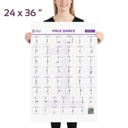 Pole Dance Elements Posters (Printed on the paper) (Плакат)