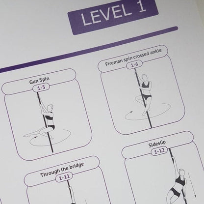 Pole Dance Elements Posters (Printed on the paper) (Плакат)