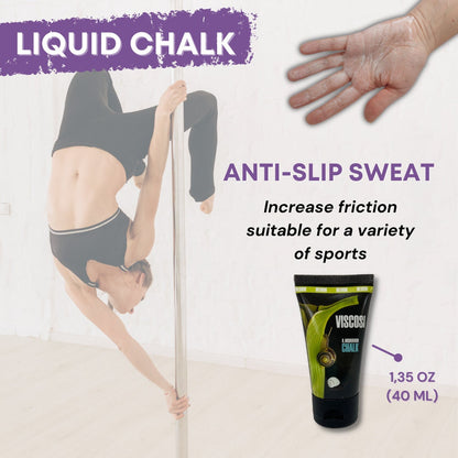 Pole dance grip Set (Liquid Chalk Based) 3-pack + PoleDance Spray grip (Rosin-based) for free  (Магнезія)