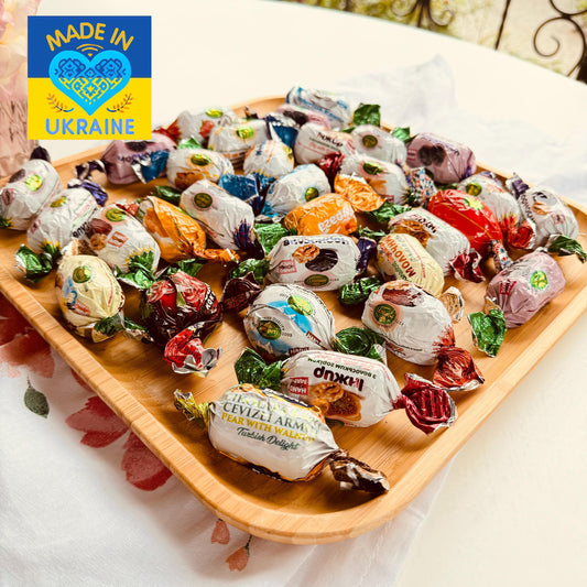 Exquisite Handmade Ukrainian Chocolates | Fruit & Nut Filled Confections Gift Set | Ukrainian Gifts | Premium Tastes Mad