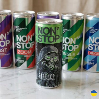 Limited Edition S.T.A.L.K.E.R. 2 Energy Drink Set - 6 Cans for Gamers & Collectors, Unique Gifts. Made in Ukraine. Collection Chernobil.
