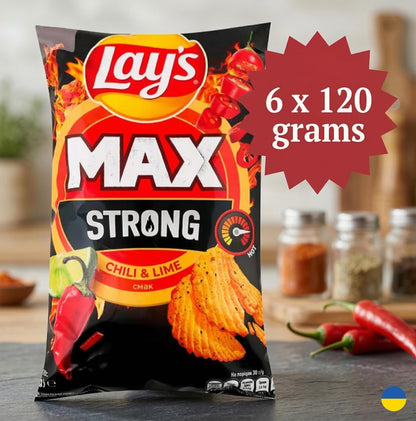 6-Pack Lays Potato Chips Gift Set | Unique Ukrainian Flavors | Crab, Cheese, Lobster & More | Perfect Snack for Parties. Made in Ukraine
