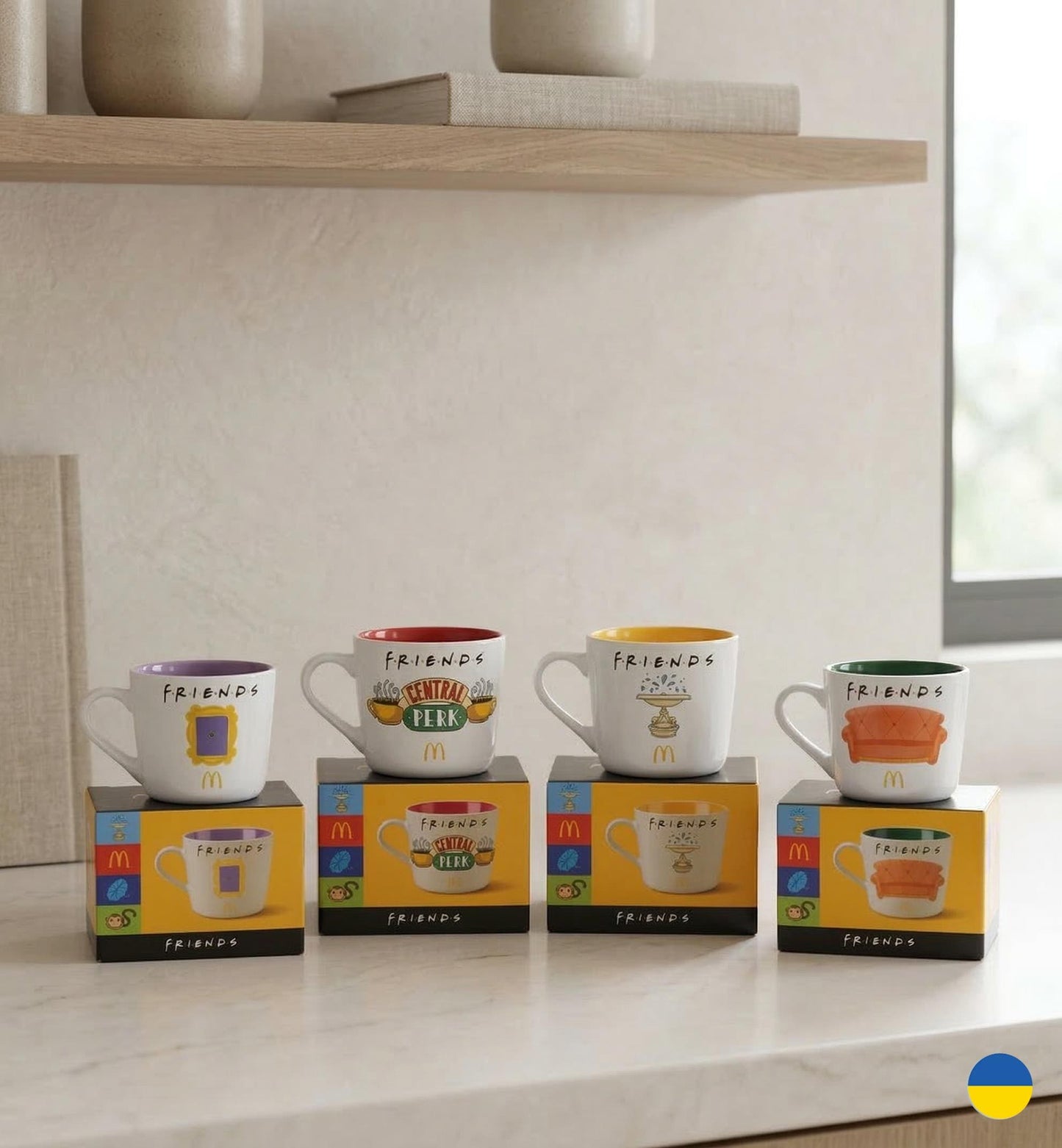 McDonald’s Friends Collectible Unique Ceramic Cups for Fans & Collectors
