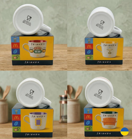 McDonald’s Friends Collectible Unique Ceramic Cups for Fans & Collectors