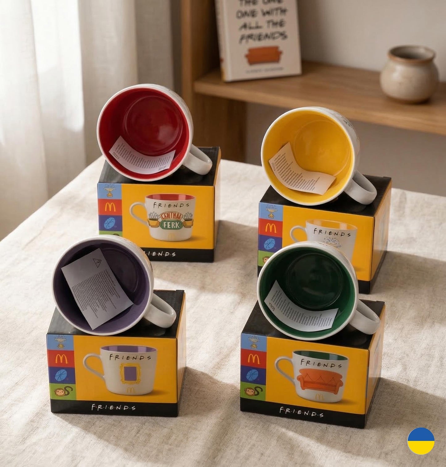 McDonald’s Friends Collectible Unique Ceramic Cups for Fans & Collectors