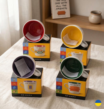 McDonald’s Friends Collectible Unique Ceramic Cups for Fans & Collectors