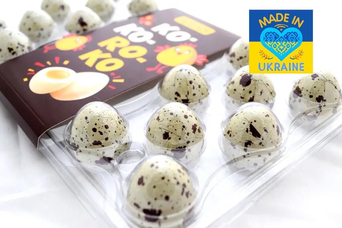 Ukrainian easter KO-KO-RO-KO Candy Gift Set, Unique Quail Egg-Shaped Treats, Perfect for Easter. Made in ukraine