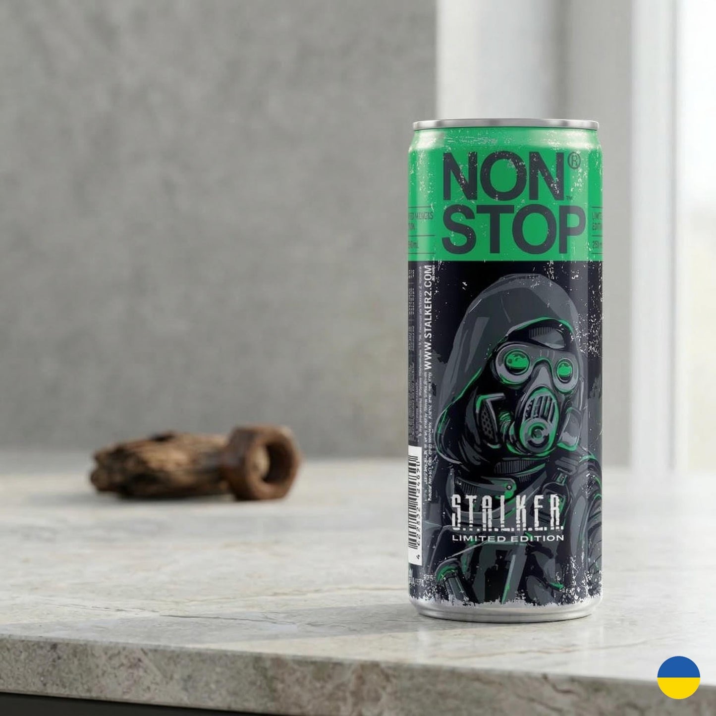 S.T.A.L.K.E.R. 2 Energy Drink 250ml - Lime-Mint-Blackberry Limited Collector’s Edition. Made in Ukraine. Collection Chernobil.