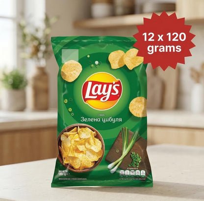 12-Pack Ukrainian Lays Chips Gift Set | Unique Flavors for Snack Lovers | Crab, Cheese, Lobster & More. Made in Ukraine