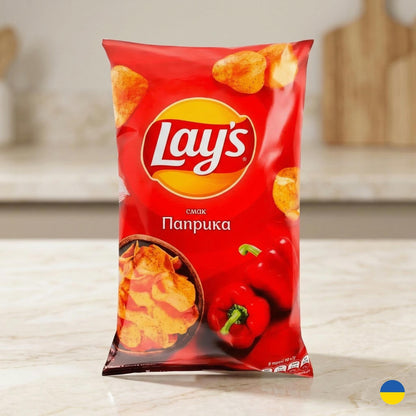 Ukrainian Lay's Potato Chips Various Flavors 120g - Authentic Ukrainian Snacks.  Made in Ukraine