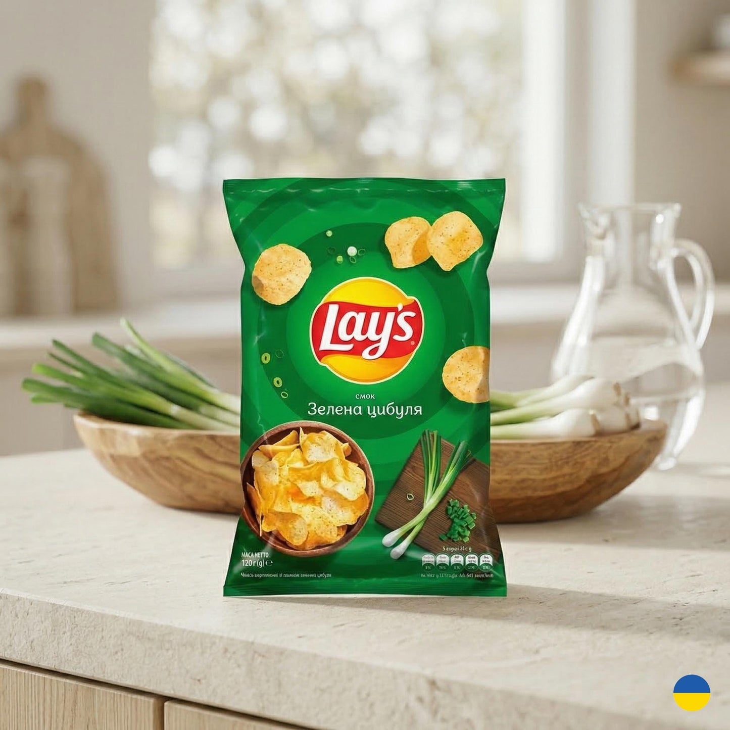 Ukrainian Lay's Potato Chips Various Flavors 120g - Authentic Ukrainian Snacks.  Made in Ukraine