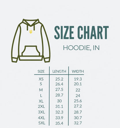 Men's Black Ukrainian Hoodie with Gold Tryzub Embroidery, “Ми не ви”  (Світшот)