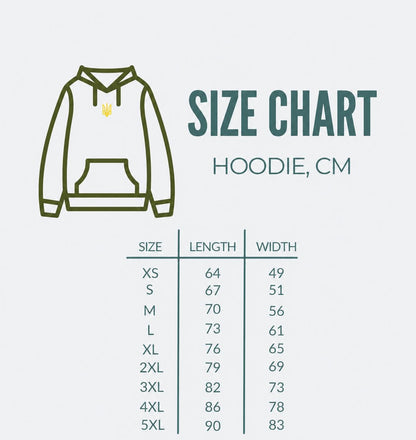Men's Black Ukrainian Zip-Up Hoodie with Gold Tryzub Embroidery, “Ми не ви”  (Світшот)