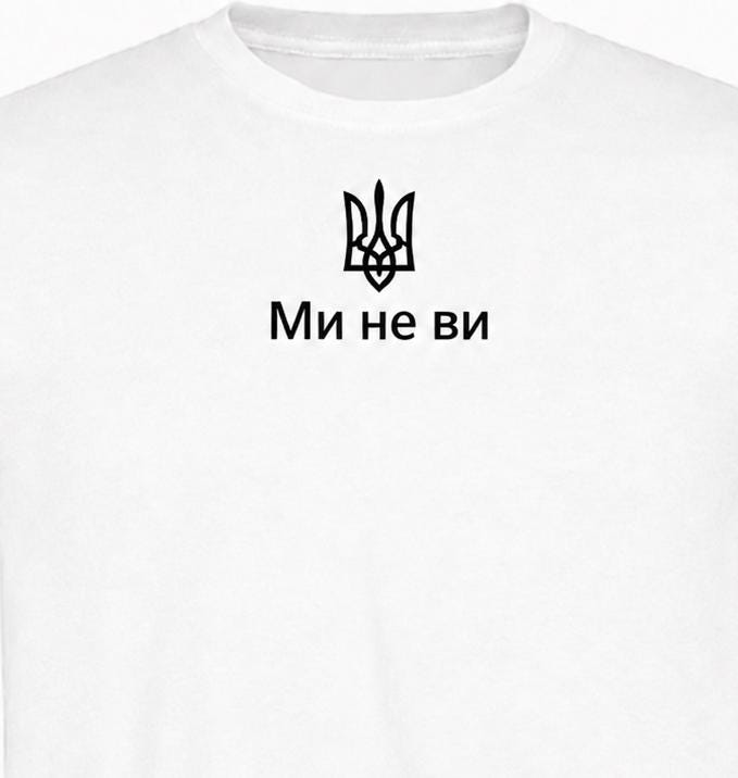 Women's White Ukrainian T-shirt With Black Embroidery (Футболка)