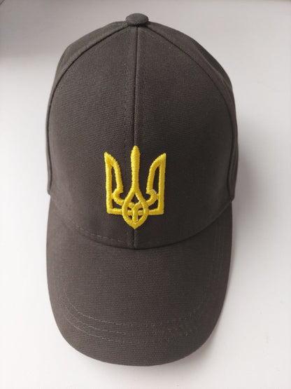 Black Ukrainian Embroidery Hat (Кепка патріотична)