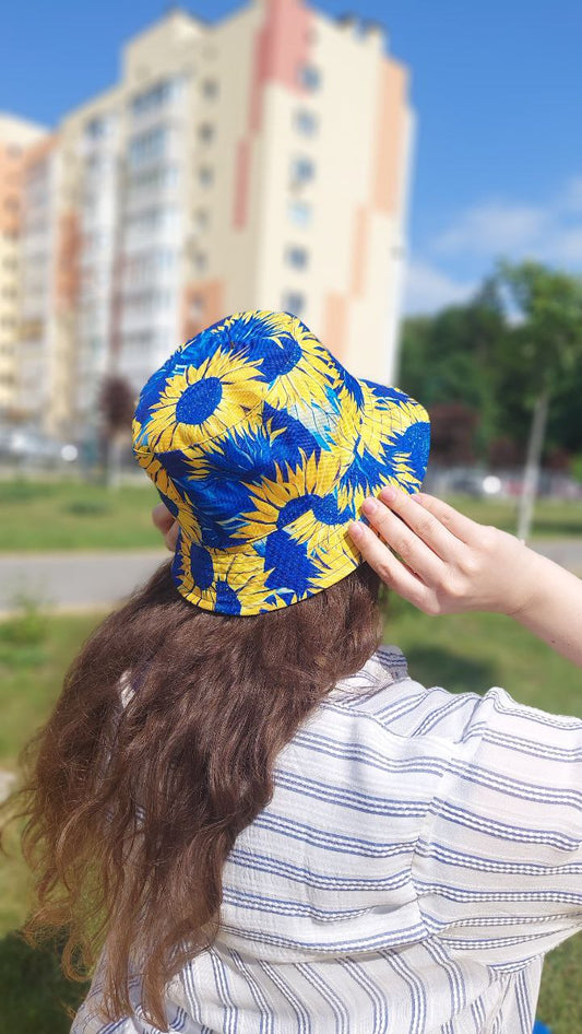 Reversible Ukrainian Sunflower Hat