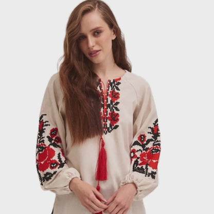 Ukrainian Embroidered Blouse  (Вишиванка жін.)