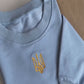 Stylish Women's Sweatshirt with Ukrainian Embroidered Trident