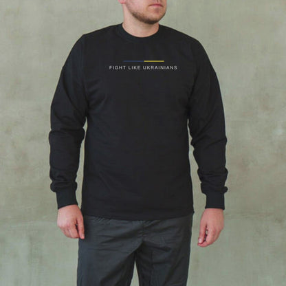 Patriotic Zelensky Sweatshirt "Fight Like Ukrainians" (футболка чол.)
