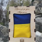 Ukrainian Flag in Gift Wooden Box