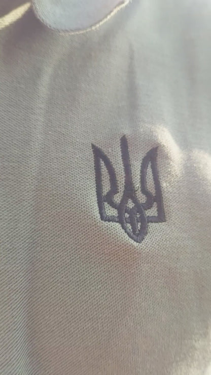 Ukrainian Embroidered Shirt with Trident (Футболка чол.)