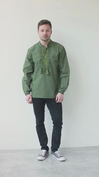 Ukrainian Vyshyvanka Men's Shirt (Вишиванка чол)