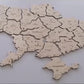 Wooden Wall Puzzle Map of Ukraine