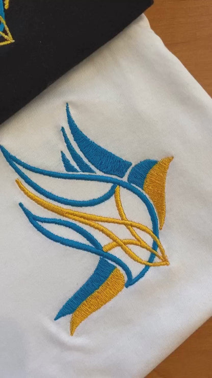 Ukrainian Embroidered Sweatshirt for Women with Dove of Peace (Світшот жін.)