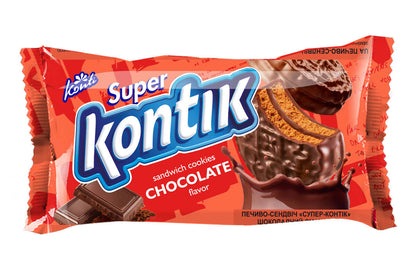 Super Kontik Sandwich Cookies from Ukraine, Choose a Flavor or 3-Flavor Mix (Українській сувенір)