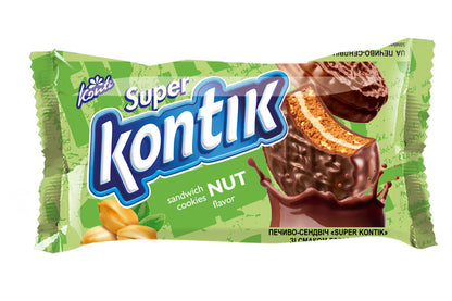 Super Kontik Sandwich Cookies from Ukraine, Choose a Flavor or 3-Flavor Mix (Українській сувенір)